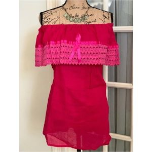 Mexican Peasant Style Ruffle Top